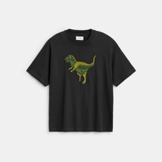Coach Rexy Relaxed Fit T-shirt In Organic Cotton - Black
