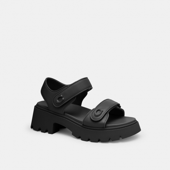 Coach Brynn Platform Sandal - Black