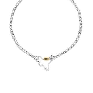 Coach Carabiner Rexy Bracelet, Brass & Cubic Zirconia - Silver