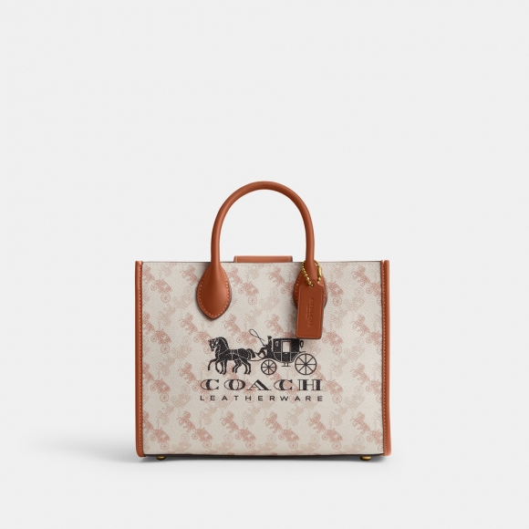 Coach Ace Tote 26 With Horse And Carriage Print - BEIGE Coach Ace Tote 26 With Horse And Carriage Print - BEIGE