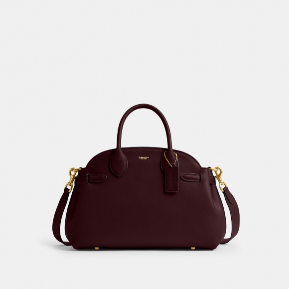 Coach Soft Empire Carryall Bag 28 - BURGUNDY