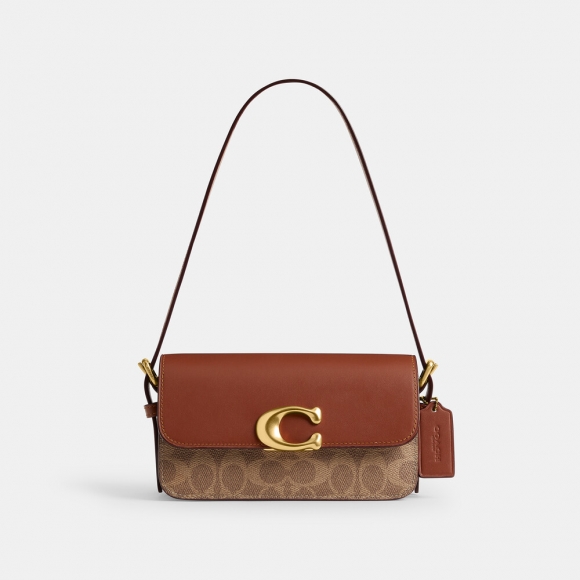 Coach Zoe Shoulder Bag In Signature Canvas 20 - Light/Pastel Brown