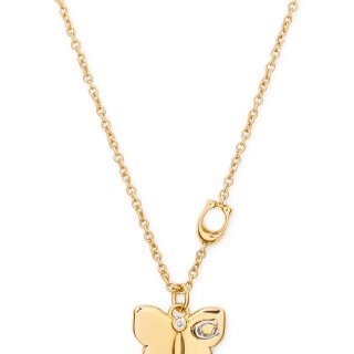 Coach Butterfly Pendant Necklace - Gold Coach Butterfly Pendant Necklace - Gold