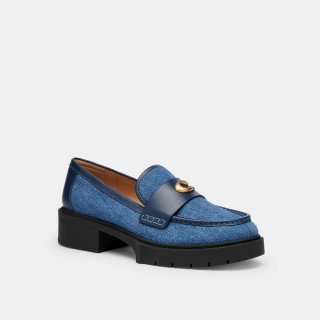 Coach Leah Loafer - Dark Blue Coach Leah Loafer - Dark Blue