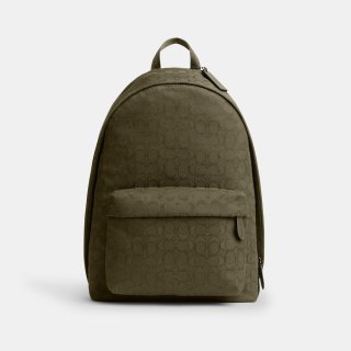 Coach Hall Backpack In Signature Jacquard 29 - Green Coach Hall Backpack In Signature Jacquard 29 - Green
