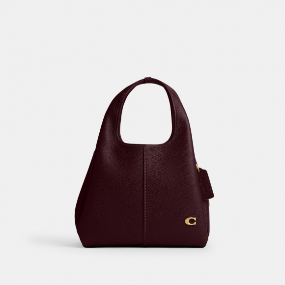 Coach Lana Shoulder Bag 23 - BURGUNDY Coach Lana Shoulder Bag 23 - BURGUNDY