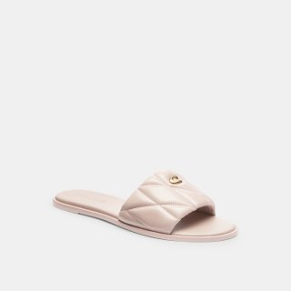 Coach Holly Sandal With Quilting - PINK 1 Coach Holly Sandal With Quilting - PINK 1