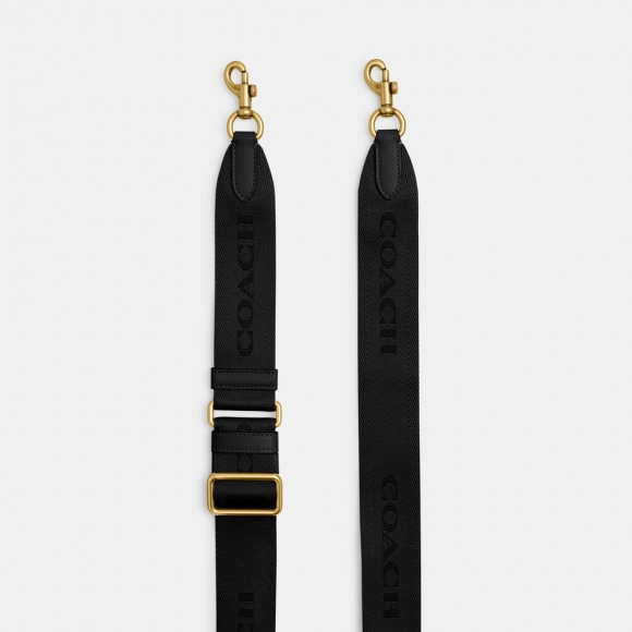 Coach Tonal Signature Webbing Strap - Black Coach Tonal Signature Webbing Strap - Black