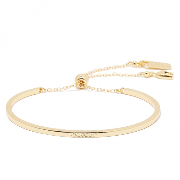 Coach Slider Bangle Bracelet - Gold