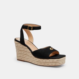 Coach Espadrille Wedge - Black Coach Espadrille Wedge - Black