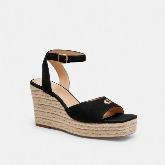 Coach Espadrille Wedge - Black Coach Espadrille Wedge - Black