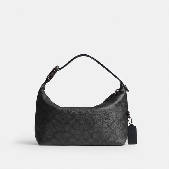 Coach Travel Kit With Speedclip In Signature Canvas - Black