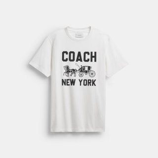 Coach Horse And Carriage T-shirt - WHITE