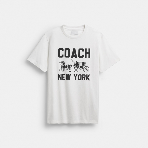 Coach Horse And Carriage T-shirt - WHITE Coach Horse And Carriage T-shirt - WHITE