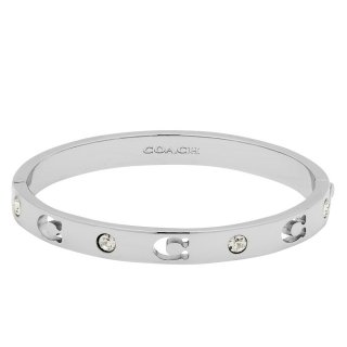 Coach Signature Stone Boxed Bangle - Sillver Coach Signature Stone Boxed Bangle - Sillver