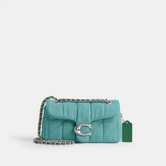 Coach Tabby Shoulder Bag 20 With Quilting - Green Coach Tabby Shoulder Bag 20 With Quilting - Green