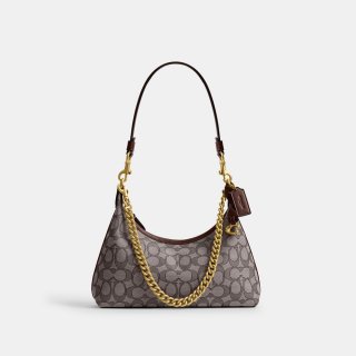 Coach Juliet Shoulder Bag 25 In Signature Jacquard - Dbrown Coach Juliet Shoulder Bag 25 In Signature Jacquard - Dbrown