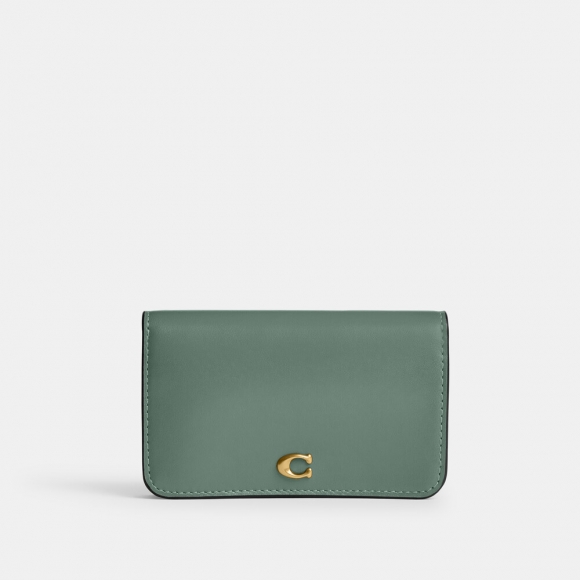 Coach Essential Slim Card Case - Open Blue
