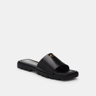 Coach Florence Sandal - Black Coach Florence Sandal - Black