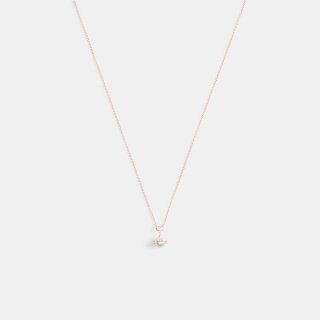 Coach Signature Pearl Orb Pendant Necklace - WHITE Coach Signature Pearl Orb Pendant Necklace - WHITE