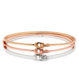 Coach Interlocking Signature C Tritone Bangle Set - Multi Colour Coach Interlocking Signature C Tritone Bangle Set - Multi Colour