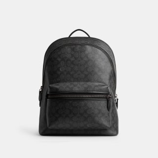 Coach Charter Backpack In Signature Canvas 30 - GREY Coach Charter Backpack In Signature Canvas 30 - GREY