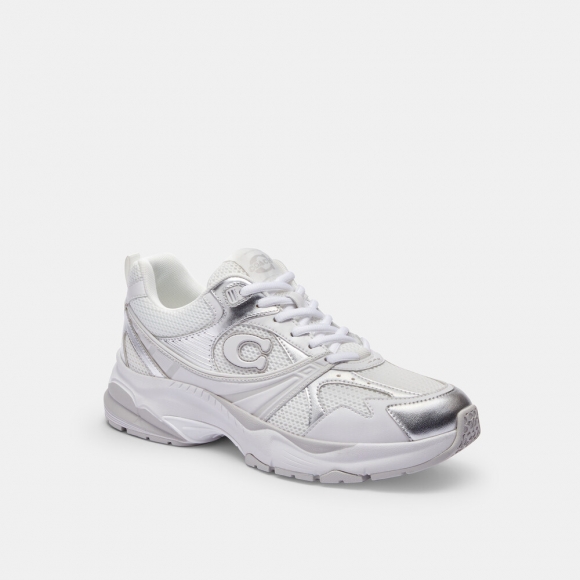 Coach Mesh Sneaker - WHITE
