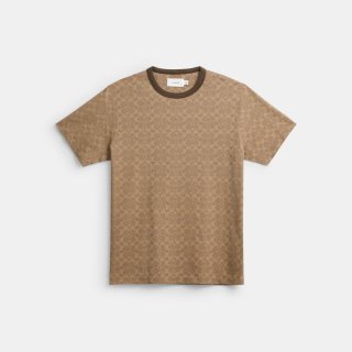 Coach Signature T-shirt - BEIGE