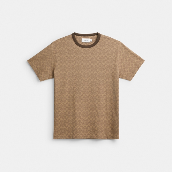 Coach Signature T-shirt - BEIGE