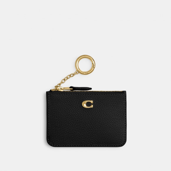 Coach Mini Skinny Id Case - Black Coach Mini Skinny Id Case - Black