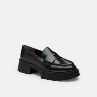 Coach Leah Platform Loafer - Black