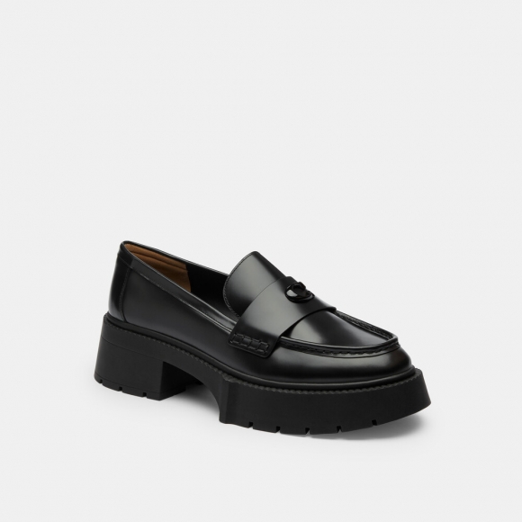 Coach Leah Platform Loafer - Black Coach Leah Platform Loafer - Black