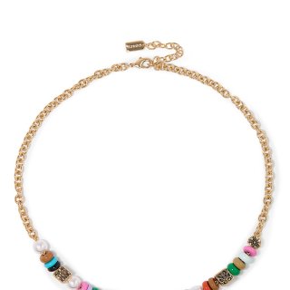 Coach Logo Beaded Necklace - Multi Colour Coach Logo Beaded Necklace - Multi Colour