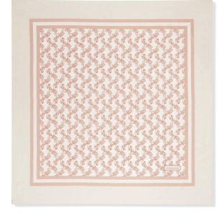 Coach Horse And Carriage Print Silk Square Scarf - WHITE Coach Horse And Carriage Print Silk Square Scarf - WHITE
