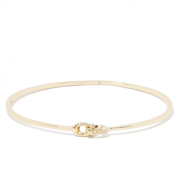 Coach Signature Interlocking Bangle - Gold