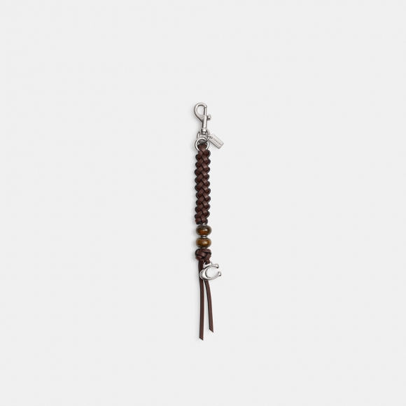 Coach Heritage Bead Bag Charm - DARK BROWN Coach Heritage Bead Bag Charm - DARK BROWN
