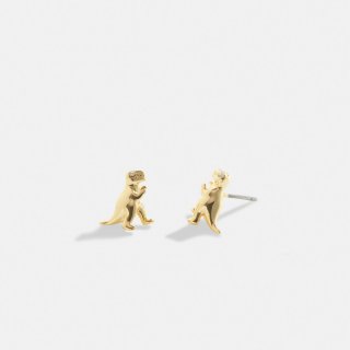 Coach Rexy Stud Earrings - Gold