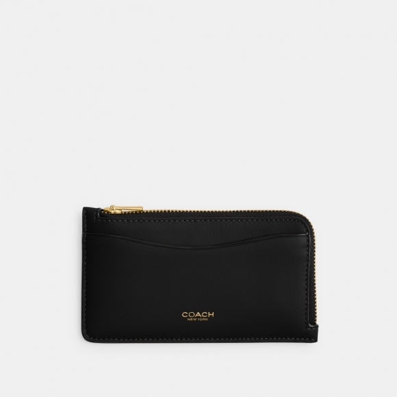 Coach New York Zip Card Case - Black Coach New York Zip Card Case - Black
