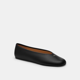 Coach Houston Ballet Flat - Black Coach Houston Ballet Flat - Black