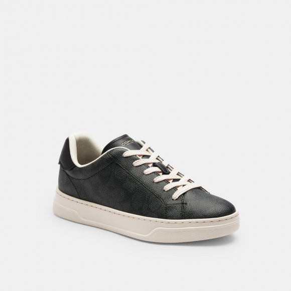 Coach High Line Sneaker In Signature Canvas - Black Coach High Line Sneaker In Signature Canvas - Black