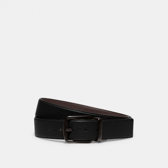 Coach Harness Buckle Cut-to-size Reversible Belt, 38mm - Brown Coach Harness Buckle Cut-to-size Reversible Belt, 38mm - Brown