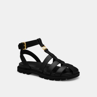 Coach Sculpted C Fisherman Sandal - Black Coach Sculpted C Fisherman Sandal - Black