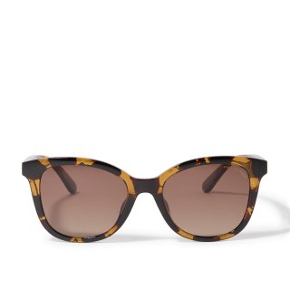 Coach Quilted Tabby Round Sunglasses - Brown