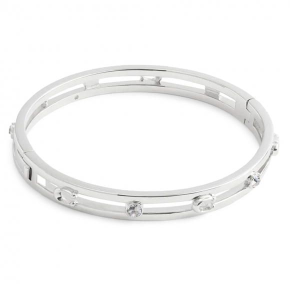 Coach Signature C Open Bangle Bracelet, Silver - Silver