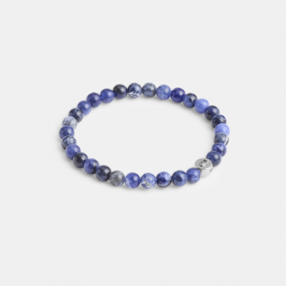 Coach Blue Sodalite Beaded Bracelet - Blue Coach Blue Sodalite Beaded Bracelet - Blue