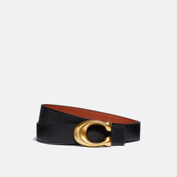 Coach C Hardware Reversible Belt, 32mm - BLACK/BROWN Coach C Hardware Reversible Belt, 32mm - BLACK/BROWN