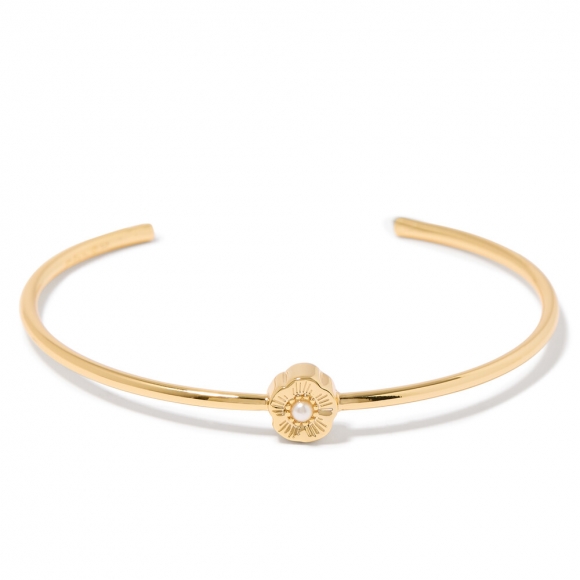 Coach Tearose Thin Cuff Bracelet - Gold
