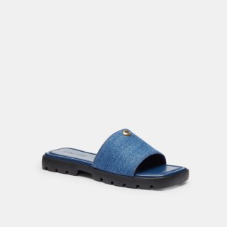 Coach Florence Sandal - Dark Blue Coach Florence Sandal - Dark Blue