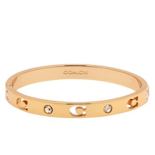 Coach Signature Stone Boxed Bangle - Gold Coach Signature Stone Boxed Bangle - Gold