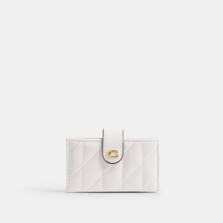 Coach Essential Multi Card Holder With Quilting - WHITE